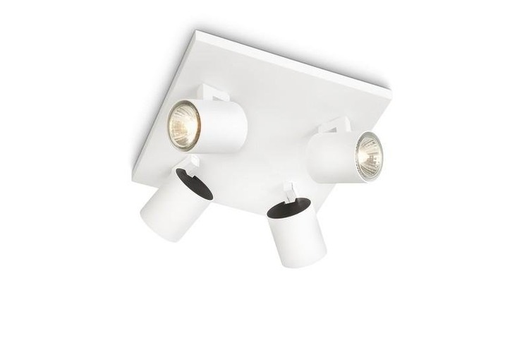 Bodová - PH 53094/31/12 Bodové svítidlo Philips Runner 53094/31/12 bílé 4x max.50W - PHILIPS (915004327801) - foto 1