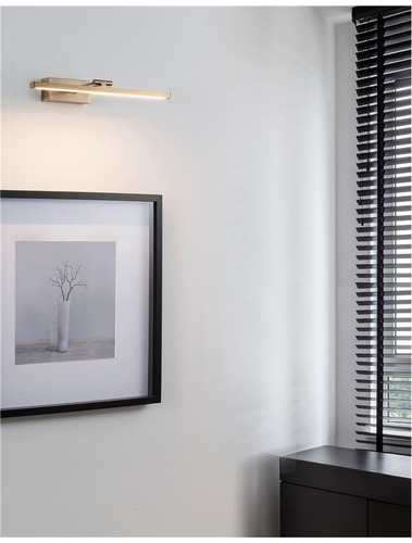 Nad obrazy/zrcadla - NV 9117301 Nástěnné svítidlo nad obrazy MARNELL antický mosazný kov a akryl LED 12W 230V 3000K IP20 - NOVA LUCE - foto 1