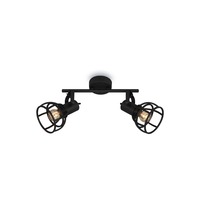 Bodová - BRILO 2669-025 Bodové svítidlo 30 cm 2x E14 25W černá - BRILO