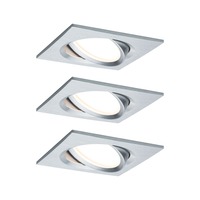 Koupelnová - P 93680 Vestavné svítidlo LED Nova Plus hranaté 3x6,8W hliník výklopné stmívatelné - PAULMANN