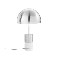 Stolní lampy dekorační - FAN I-IGEA-L-NIK Stolní lampa Igea, nikl/mramor, 2 x E14, 30 x 30 x 51,5 cm - FANEUROPE