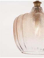 Koule - NV 9191241 Závěsné svítidlo LONI mosazný kov šampaň sklo E27 1x12W 230V IP20 bez žárovky - NOVA LUCE