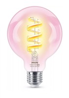 E27 - PH 8720169165793 WiZ Smart LED Žárovka s tradičním vzhledem, čirá, 40 W 470lm 2200-6500K (RGB) G95 E27 - PHILIPS
