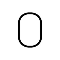 Dekorativní - AR 1200000A Alphabet of Light - číslo 0 - ARTEMIDE