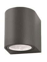 Nástěnná - NV 710021 Venkovní nástěnné svítidlo NERO tmavě šedý hliník skleněný difuzor GU10 1x7W 220-240V IP54 bez žárovky světlo dolů - NOVA LUCE