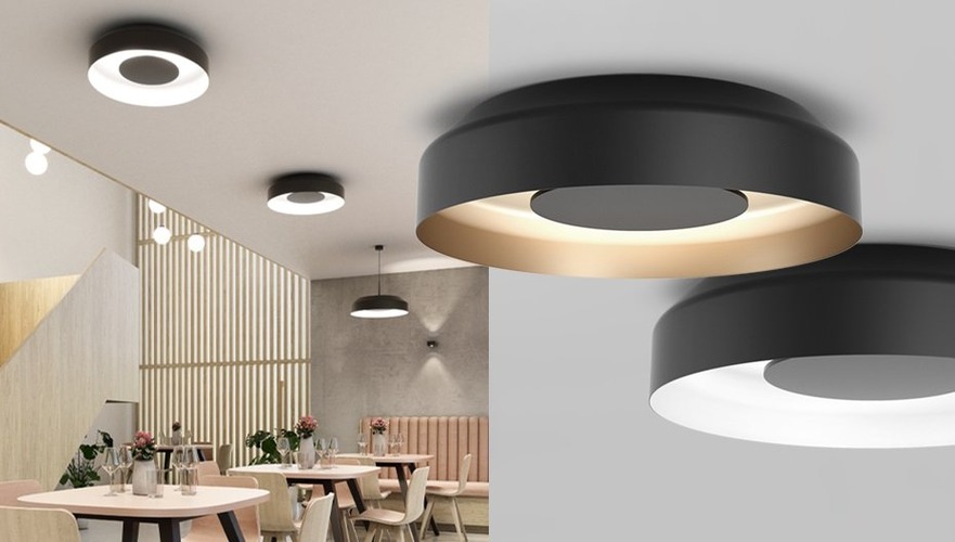 Kruhová - AQFORM 47027-M930-DG-PH-13 AKCE - Stropní svítidlo MAXI RING dot LED M930 bílá / zlatá 25W 3000K - AQFORM - foto 1