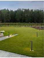 Sloupková - NV 713311 Venkovní sloupkové svítidlo APOLLO tmavě šedý hliník akrylový difuzor LED 5W 3000K 110-265V 120st. IP54 - NOVA LUCE