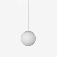 Koule - LU ZK1.L1.200.61 Závěsné svítidlo ALFA 8W LED 3000K sklo černá opál ZK1.L1.200.61 - LUCIS