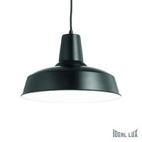 Kónická - ILUX 093659 Závěsné svítidlo Ideal Lux Moby SP1 nero 093659 - IDEALLUX