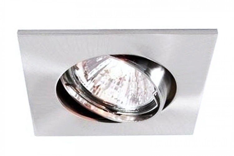 Hranatá - IMPR 449212 Zápustné svítidlo MR16 kartáčované čtvercové výklopné - LIGHT IMPRESSIONS - foto 1