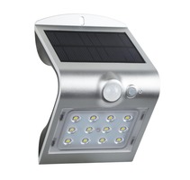 Reflektory - CEN ACSS-151240 SOLÁRNÍ LED ARCADIA 1.5 SENZOR STŘÍBRNÁ 1,5W 4000K 220Lm IP65  - CENTURY
