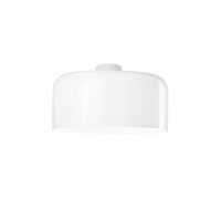 Kruhová - FAN I-GIBUS-PL40 BCO Stropní svítidlo Gibus, bílé, 1 x E27, 40 x 40 x 23 cm - FANEUROPE
