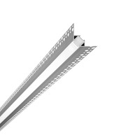 Al profily k zapuštění - FAN I-PROFILO-RIDGE-2 Profil RIDGE, úhlový pro sádrokarton, stříbrný, opálový difuzor, 200x2,1x4,8 cm - FANEUROPE