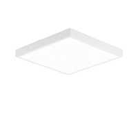 Koupelnová - FAN LED-DOMO-Q24-BCO Koupelnové stropní svítidlo DOMO bílá, akrylát/hliník, 24 W, 2700 lm, 4000 K, IP44, 24 x 24 x 2,4 cm - FANEUROPE
