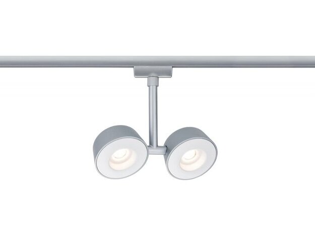 Svítidla - P 95471 URail LED spotové svítidlo Double Pellet 2x4W matný chrom/bílá stmívatelné - PAULMANN - foto 1