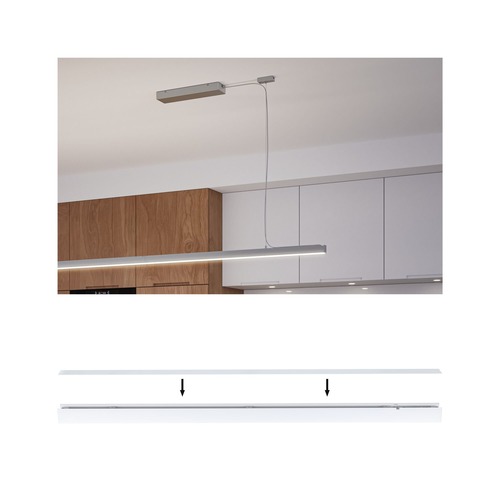 Liniové LINION - P 98209 Linion příslušenství rovný kryt bílá 1000x36mm - PAULMANN - foto 1