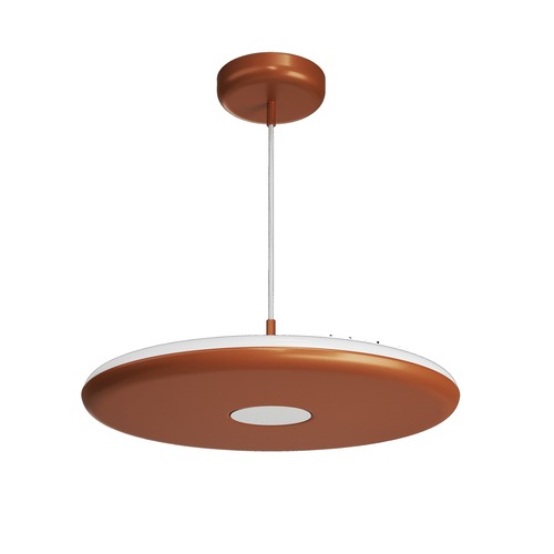 Kruhová - OS ZET60594 ZETA ST2 PF závěsné plastové svítidlo terakota / bílá IP40 4000 K 38W LED - OSMONT - foto 1
