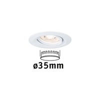 Koupelnová - P 94292 LED vestavné svítidlo Nova mini výklopné 1x4W 2.700K bílá mat 230V - PAULMANN