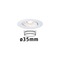 Koupelnová - P 94292 LED vestavné svítidlo Nova mini výklopné 1x4W 2.700K bílá mat 230V - PAULMANN