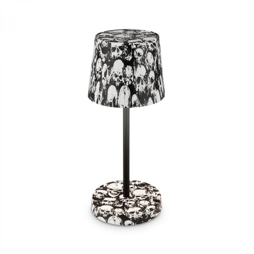 Stolní lampy dekorační - BRILO 7423043 Boja LED stolní lampička bezdrátová IP44, stmívatelné, dotykový vypínač, motiv lebky - BRILO - foto 1