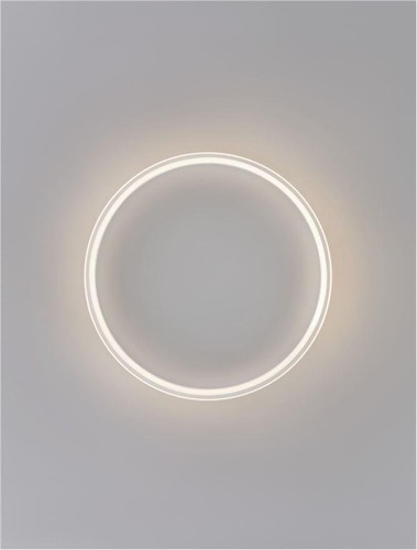 Kruhová - NV 9212916 Stropní svítidlo WILLOW bílá ocel a akryl D60x6cm LED 60W - NOVA LUCE - foto 1