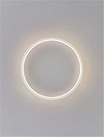 Kruhová - NV 9212916 Stropní svítidlo WILLOW bílá ocel a akryl D60x6cm LED 60W - NOVA LUCE