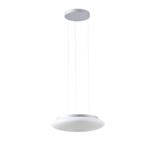 Kruhová - OS SAT67930 SATURN LE2 závěsné skleněné svítidlo stříbrná / bílá IP20 4000 K 31W LED DALI (původní kód OS 67930) - OSMONT - foto 1