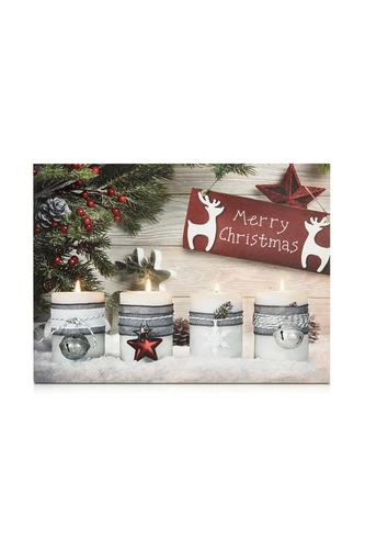 Interiérové dekorace - MAR 704498 Canvas LED vánoční obraz 40x30 cm - Markslöjd - foto 1