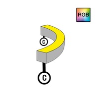 Příslušenství pro LED pásky - SLC S1624S-RGB-C Napájení pro NeonFlex 24V Side-Bend RGB C - TLG