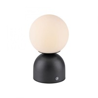 Stolní lampy dekorační - LD 19218-18 Kolekce Schöner Wohnen LED bateriové stolní svítidlo RUDI, černá, nabíjecí přes USB, 3000-6000K - JUST LIGHT
