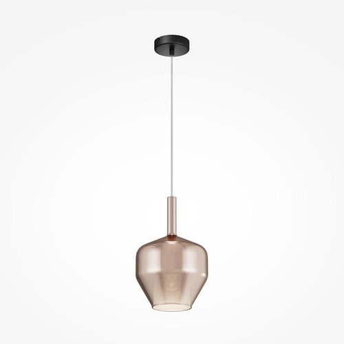 Kónická - M MOD271PL-01B4 Závěsné svítidlo Duality E27 60W černý kov kouřové sklo - MAYTONI - foto 1