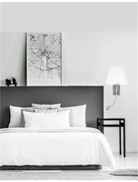 S ramenem - NV 8127402 Nástěnné svítidlo VALENCIA nikl satén hliník bílé stínidlo E27 1x40W LED 3W čtecí lampička / vypínač na těle - NOVA LUCE