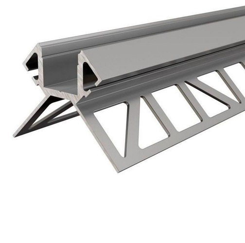 Al profily k zapuštění - IMPR 975381 Reprofil dlaždicový profil roh vnější EV-02-12 stříbrná elox 2500 mm - LIGHT IMPRESSIONS - foto 1