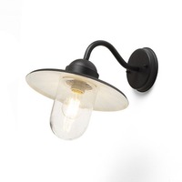 Nástěnná - RED R13614 BEACON nástěnná černá strukturované sklo 230V E27 60W IP44 - RED - DESIGN RENDL