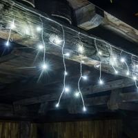 Venkovní krápníky - DLED LWI25 DecoLED LED rampouchy - 2 x 0,5 m, 40 ledově bílých diod