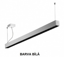 Podélná - HAL 45-500Z-25GEE/840, W Závěsné svítidlo Lipo45 bílé 4000K 1403x45x58mm IP20 LED MODUL 1x24W - HALLA