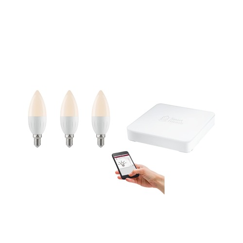 E14 - P 5003 SmartHome startovací sada Candela 2700K stmívatelné včetně SmartFriends Box - PAULMANN - foto 1
