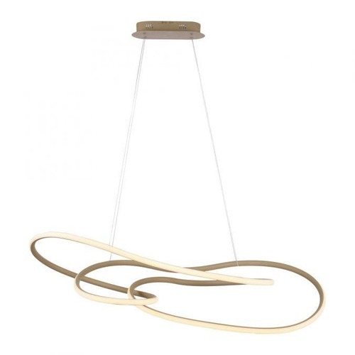 Dekorativní - PN 2765-39 LED závěsné svítidlo TWIST, písková, stmívatelné vypínačem, nastavitelná výška, SimplyDim, 2700K - PAUL NEUHAUS - foto 1