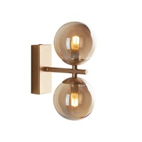 Dekorativní - FAN I-HONEY-AP2 Nástěnné svítidlo Honey, zlaté, 2 x G9, 15 x 16,5 x 23,3 cm - FANEUROPE