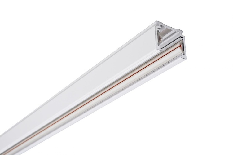 Lišty a příslušenství - IMPR 720000 Deko-Light 1-fázový kolejnicový systém, D One přisazená lišta 1m, 220-240V bílá RAL 9016 1000 mm - foto 1