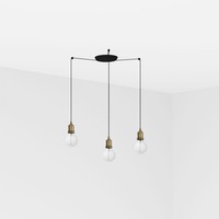 Subtilní - FARO 64137-3L ART závěsné svítidlo, starozlatá 3L - FARO