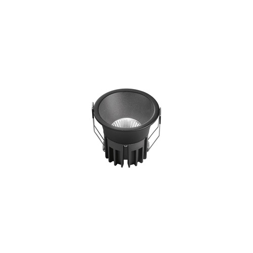 Kruhová - FAN INC-QUARK-R12DA-NER Zápustné svítidlo Quark R12DA, černé, 12 W, 3000–4000 K, pr. 85 x 80 mm - FANEUROPE - foto 1