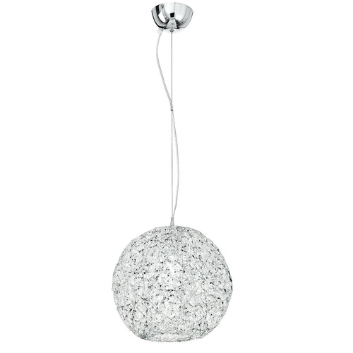 Koule - FAN I-ASTRA/S35 Závěsné svítidlo Astra, chrom, 1 x E27, 35 x 120 cm - FANEUROPE - foto 1