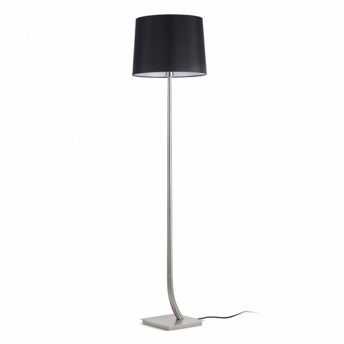 Stojací lampy - FARO 29686-09 REM matný nikl/černá stojací lampa - FARO - foto 1