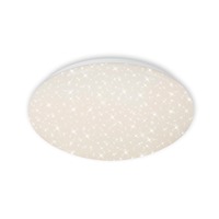 Kruhová - BRILO 3373-016 LED stropní svítidlo hvězdné nebe, pr. 28 cm, 15 W, bílé - BRILO