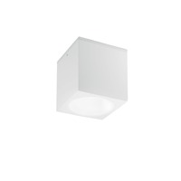 Přisazená - FAN I-CITIZEN-Q1-BCO Venkovní stropní svítidlo Citizen, bílé, 1 x E27, IP54, 15 x 15 x 17 cm - FANEUROPE
