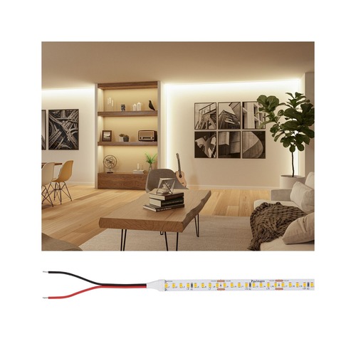 Hlavní osvětlení - P 76022 Pro LED Strip Silver P150 830 5m 50W 1480lm/m 160LEDs/m 3000K - PAULMANN - foto 1