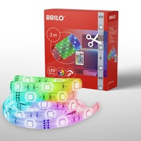 Dekorační - BRILO 2200-090P RGB LED pásek 300 cm bílé - BRILO