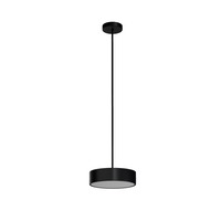 Kruhová - OS KRU60165 KRUGER P1 FO závěsné plastové svítidlo černá IP40 3000 K 18W LED - OSMONT