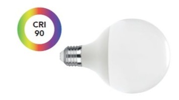 E27 - FAN KLASSIC-E27G95-13C-RA Žárovka LED GLOBO E27, 14 W, 1521 lm, 3000 K, 300 °, 95 x 138 mm, 15 000 h, CRI 90 - FANEUROPE